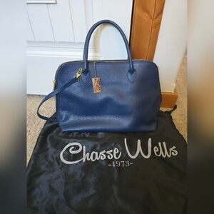 Chasse Wells  Italian Leather Handbag With Dustbag